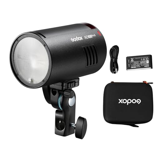 Godox AD100Pro II Flash 100Ws Strobe Light, 2.4G TTL, 1/8000s HSS